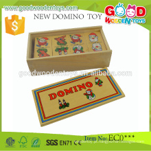 Presentes de Natal promocionais Made-in-China Kids Educational Toy Set de Dominos de madeira